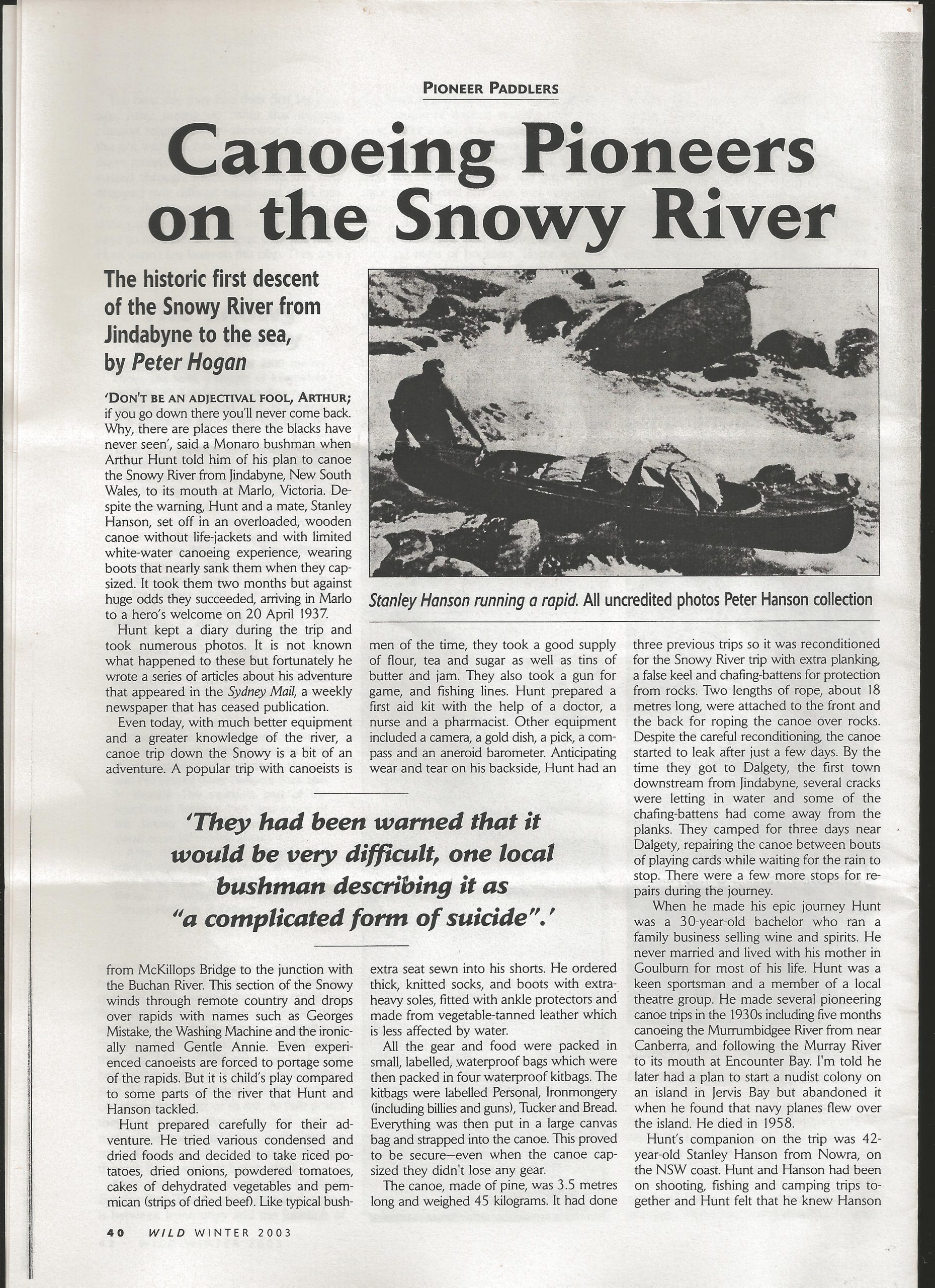 Snowy River Journey | Wild Exposure Inc